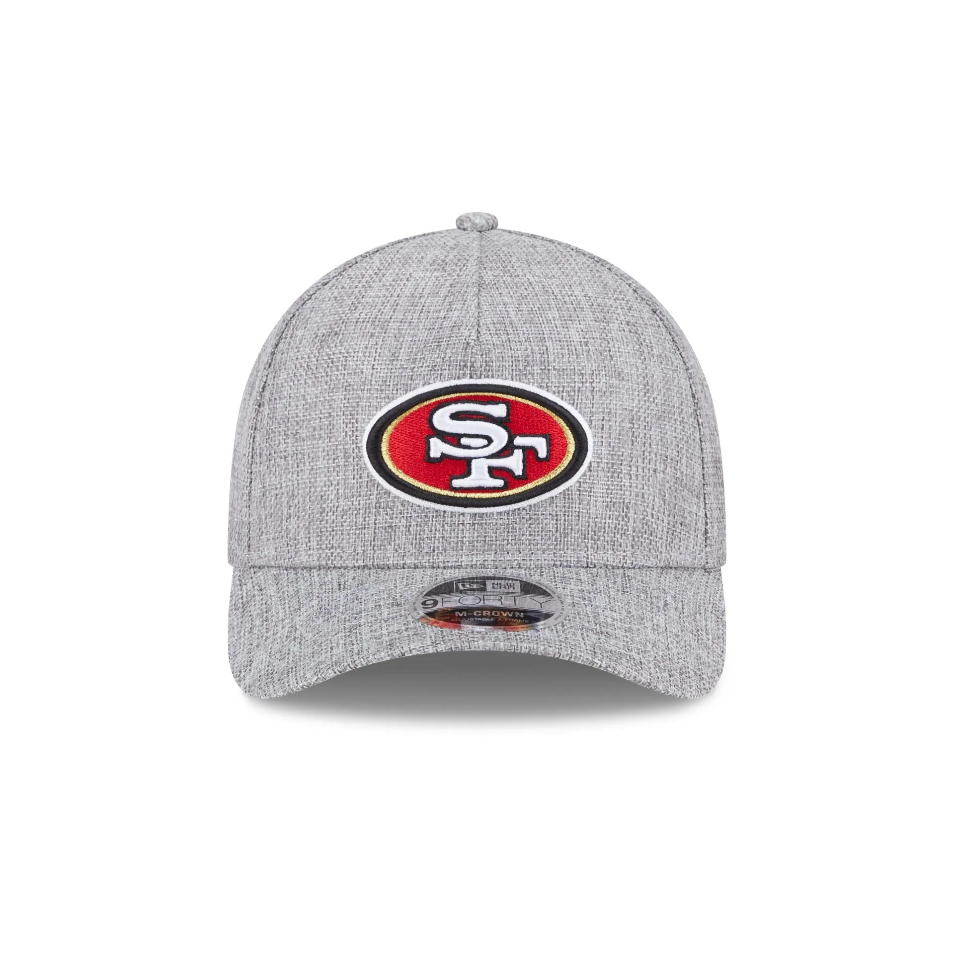 San Francisco 49ers Cotton Weave Gray 9FORTY M-Crown A-Frame Snapback Hat sold by New Era product image thumbnail 2
