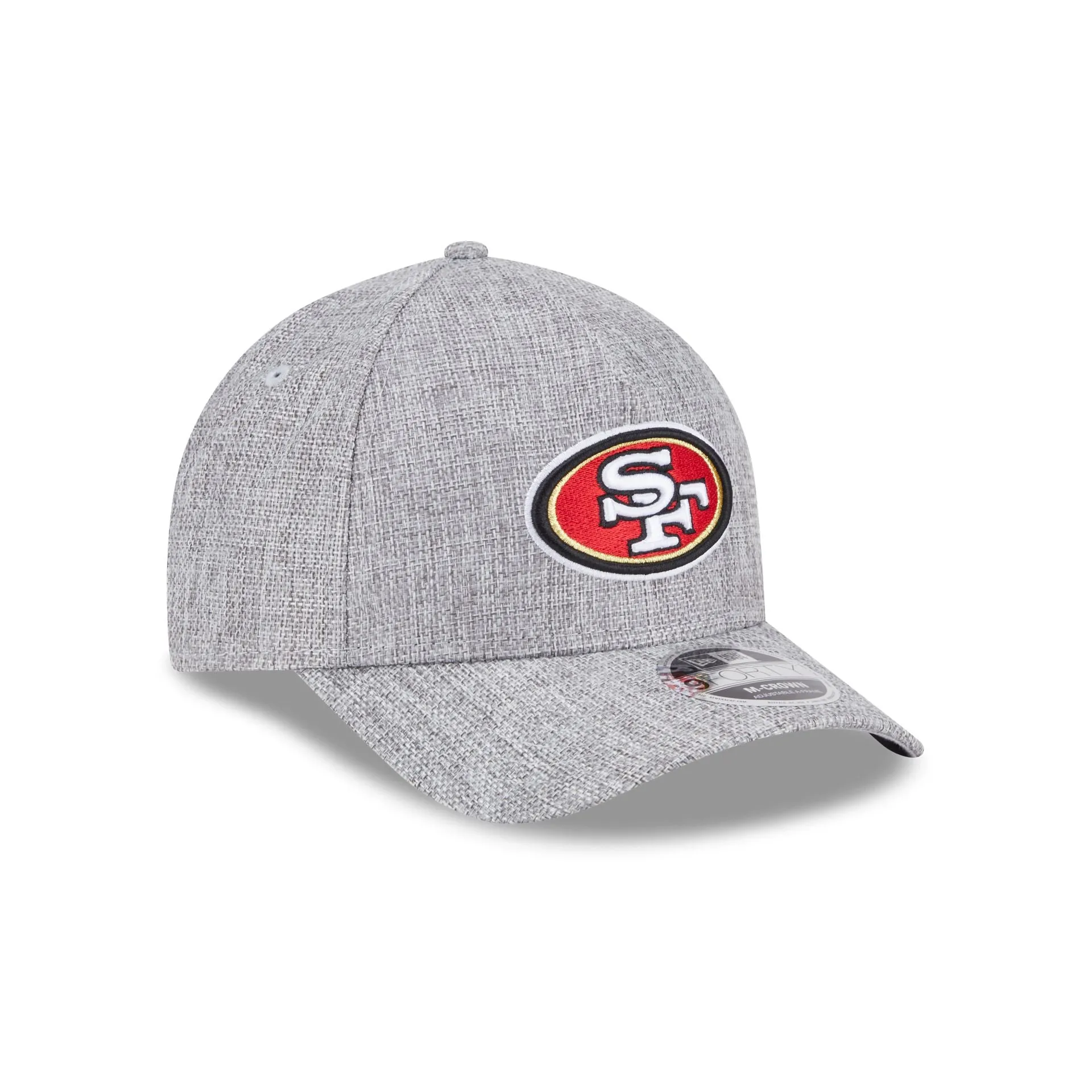 San Francisco 49ers Cotton Weave Gray 9FORTY M-Crown A-Frame Snapback Hat sold by New Era product image thumbnail 3