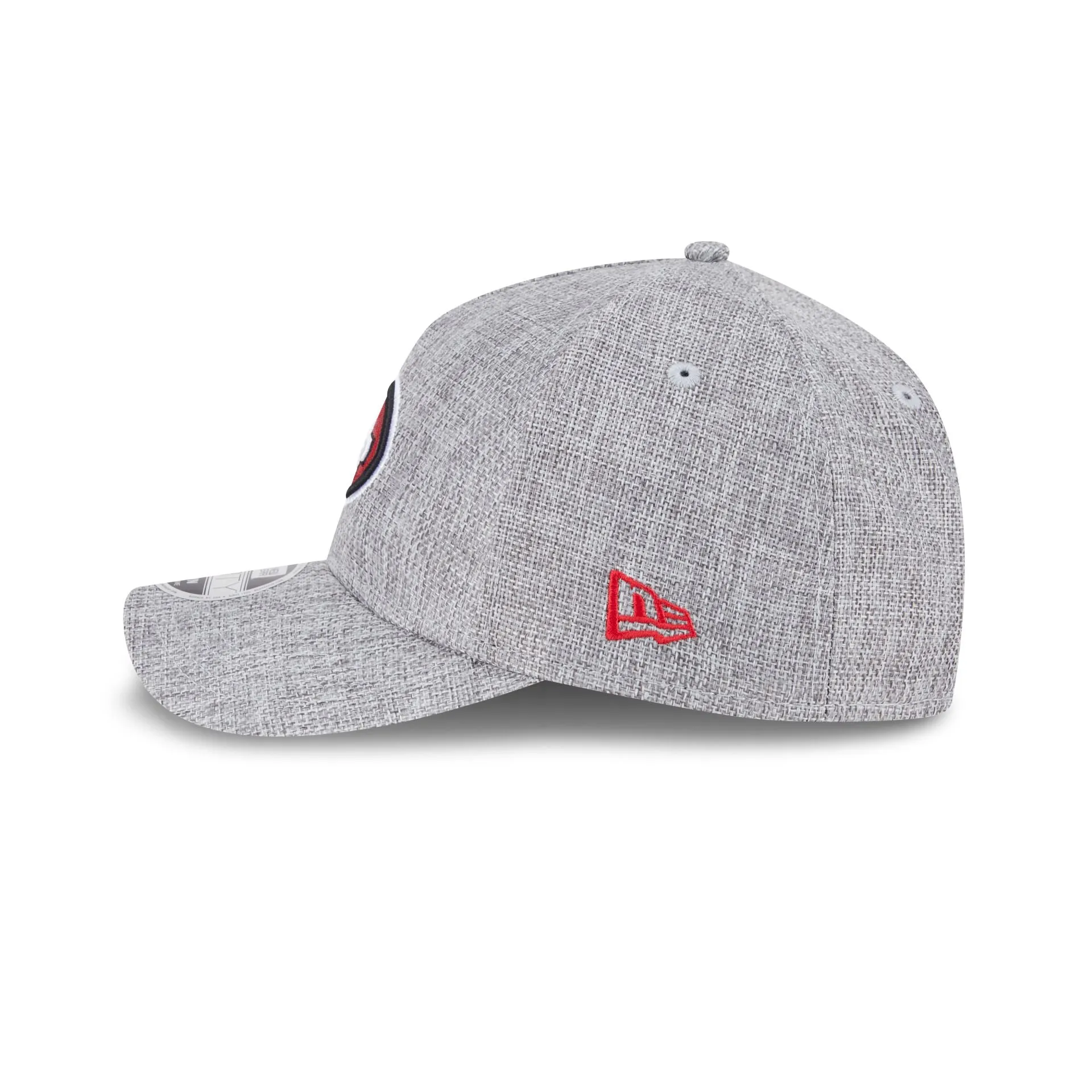 San Francisco 49ers Cotton Weave Gray 9FORTY M-Crown A-Frame Snapback Hat sold by New Era product image thumbnail 4