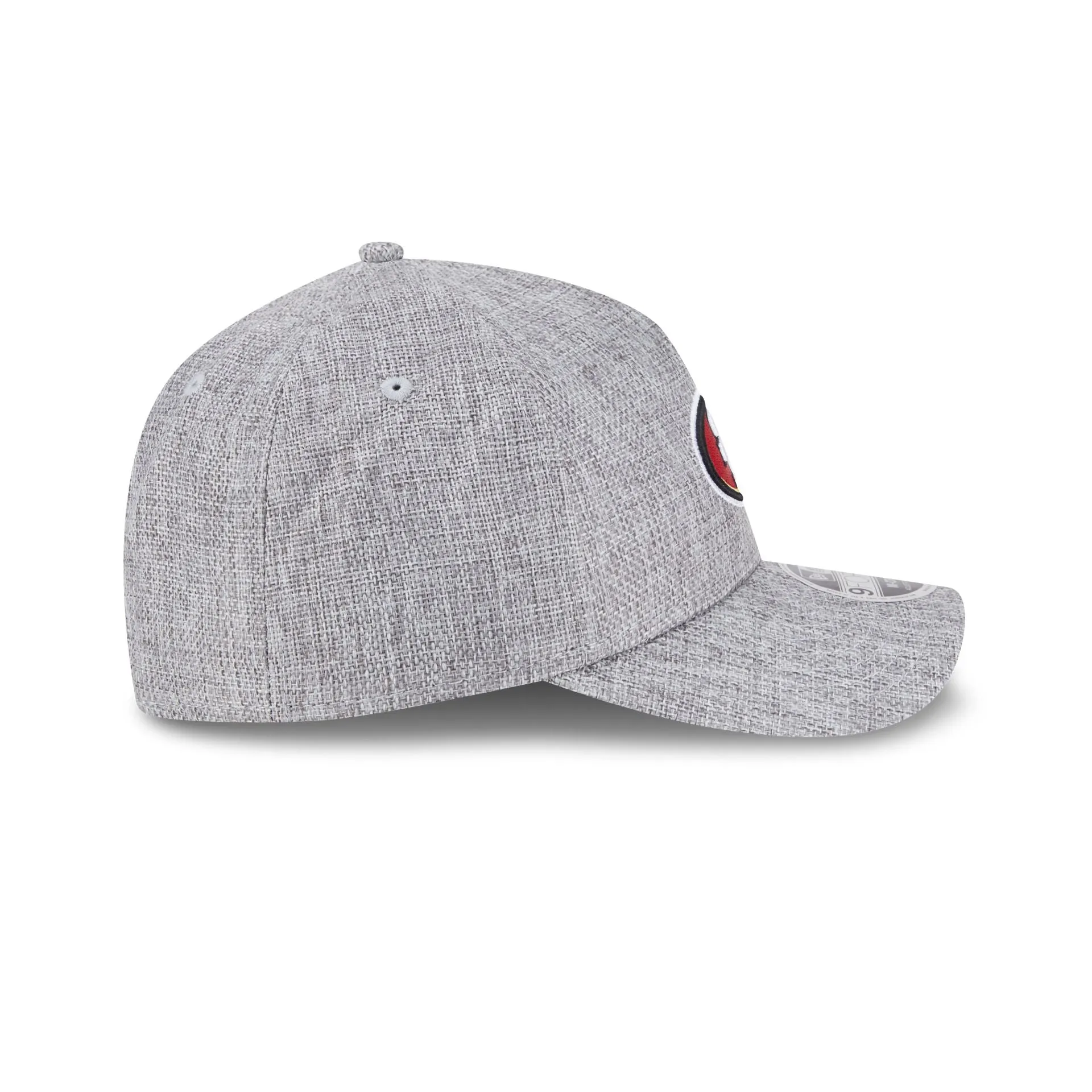 San Francisco 49ers Cotton Weave Gray 9FORTY M-Crown A-Frame Snapback Hat sold by New Era product image thumbnail 5