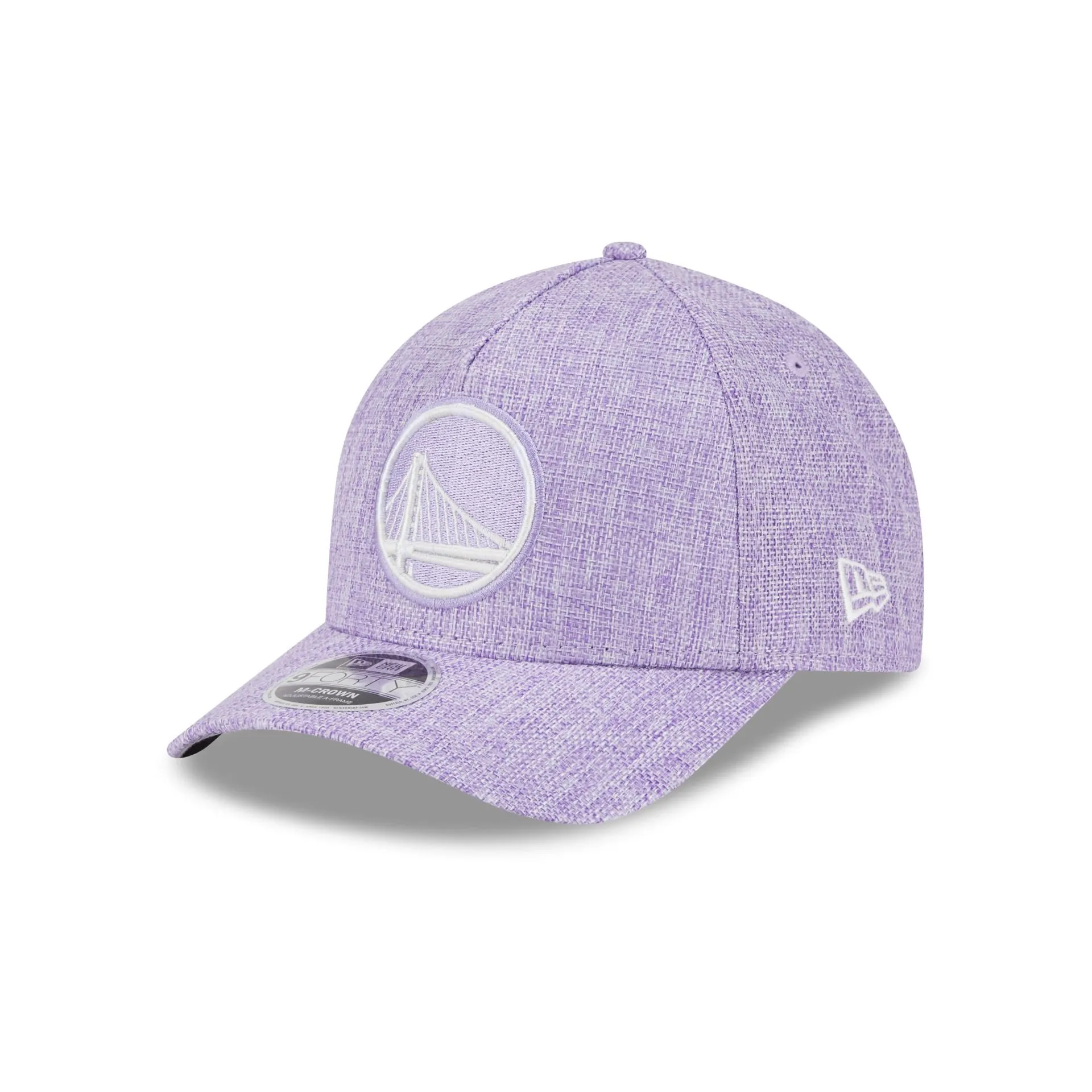 Golden State Warriors Cotton Weave Purple 9FORTY M-Crown A-Frame Snapback Hat sold by New Era