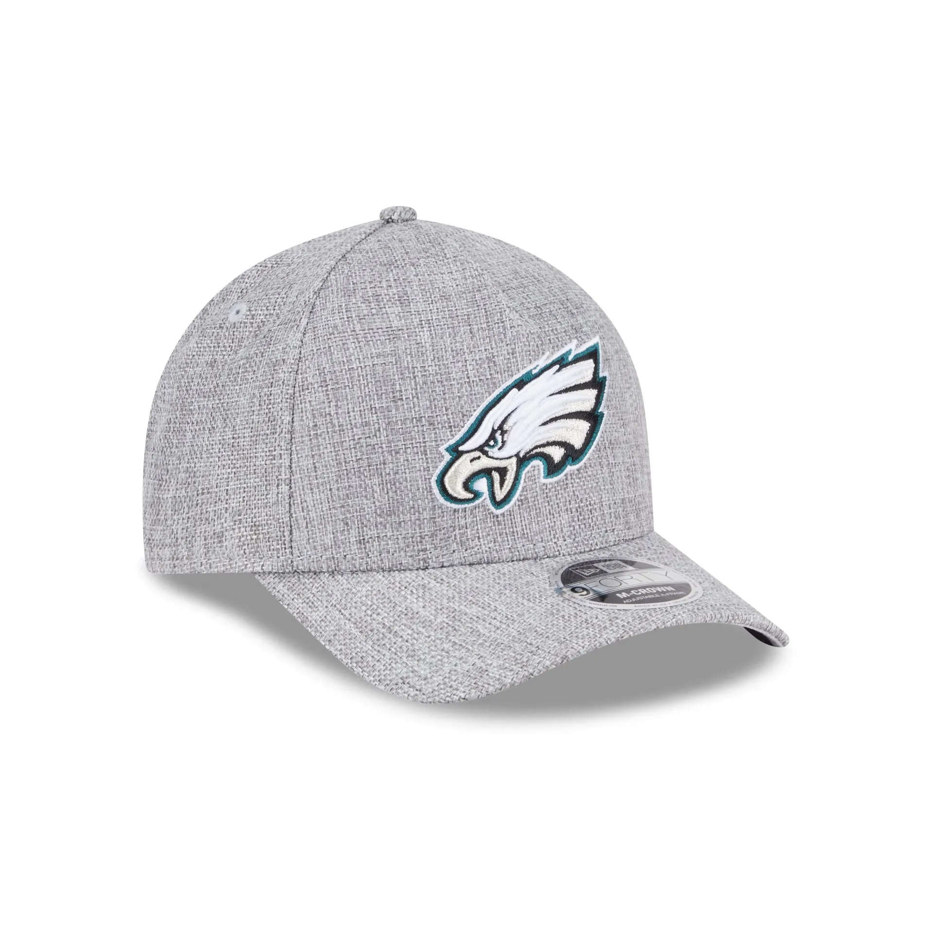 Philadelphia Eagles Cotton Weave Gray 9FORTY M-Crown A-Frame Snapback Hat sold by New Era product image thumbnail 3