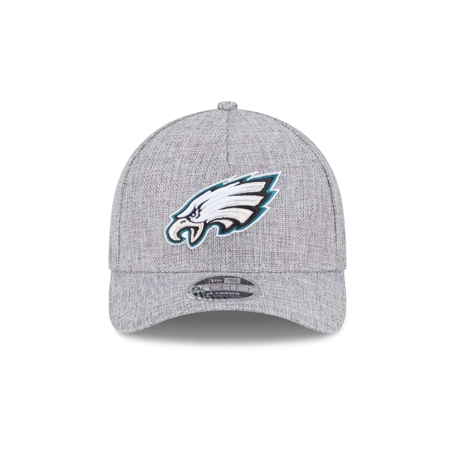 Philadelphia Eagles Cotton Weave Gray 9FORTY M-Crown A-Frame Snapback Hat sold by New Era product image thumbnail 2