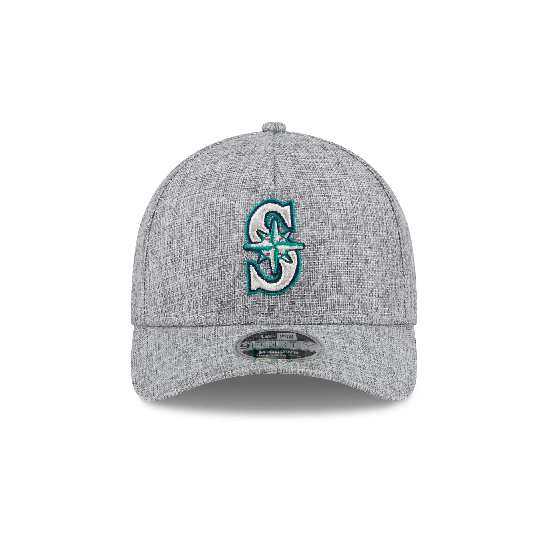 Seattle Mariners Cotton Weave Gray 9FORTY M-Crown A-Frame Snapback Hat sold by New Era product image thumbnail 2