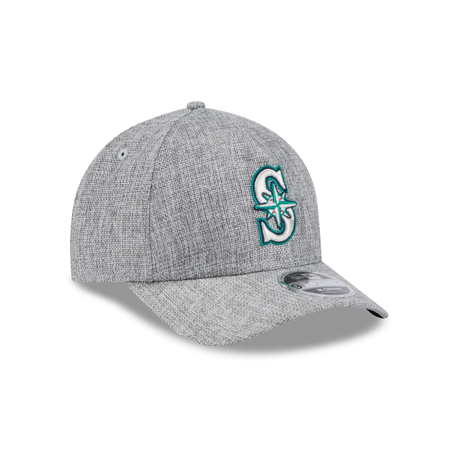 Seattle Mariners Cotton Weave Gray 9FORTY M-Crown A-Frame Snapback Hat sold by New Era product image thumbnail 3