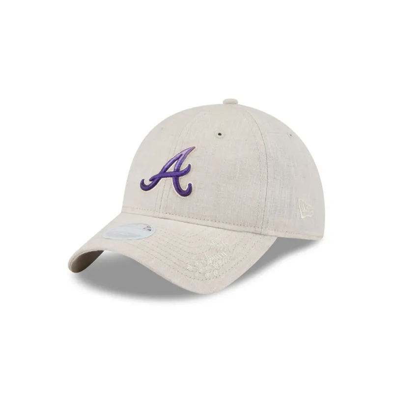 Atlanta Braves Floral Women's 9TWENTY Adjustable Hat sold by New Era