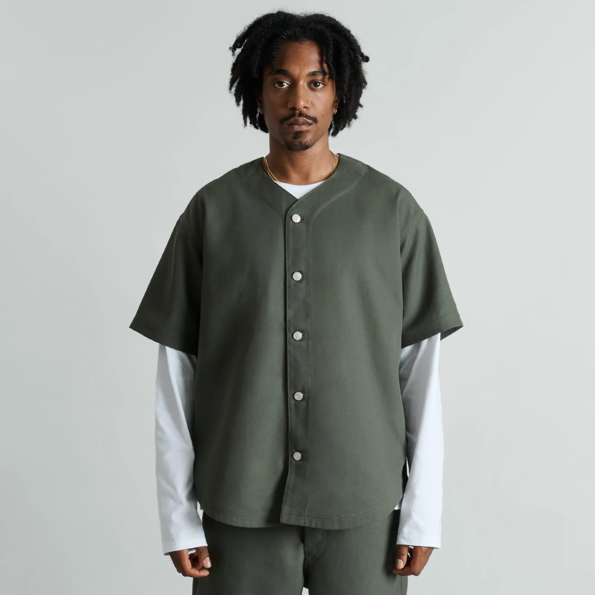 Riverside Dusty Charcoal Baseball Jersey sold by New Era