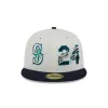 Seattle Mariners Ken Griffey Jr. Chrome White 59FIFTY Fitted Hat sold by New Era