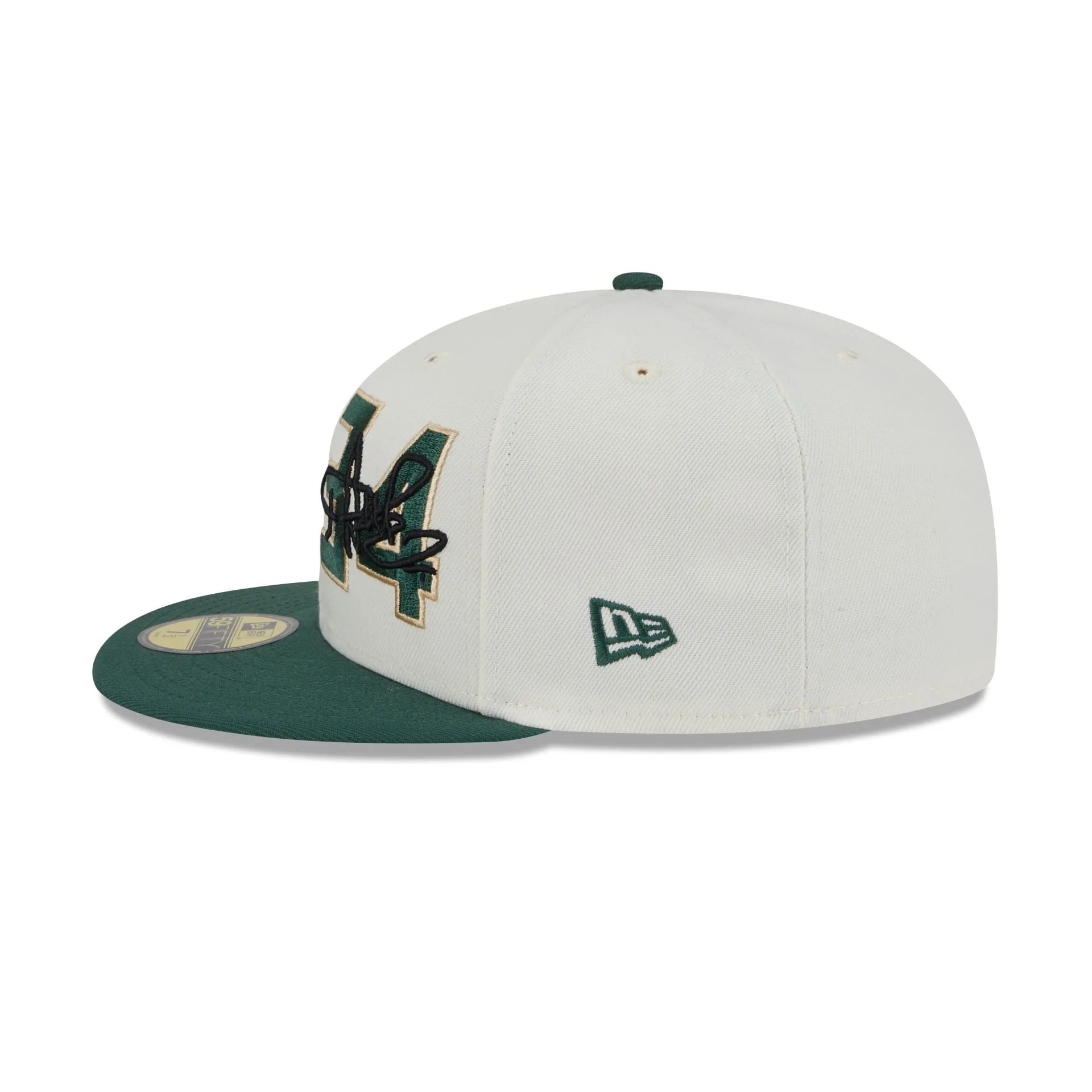 Milwaukee Bucks Giannis Antetokounmpo Chrome White 59FIFTY Fitted Hat sold by New Era product image thumbnail 4