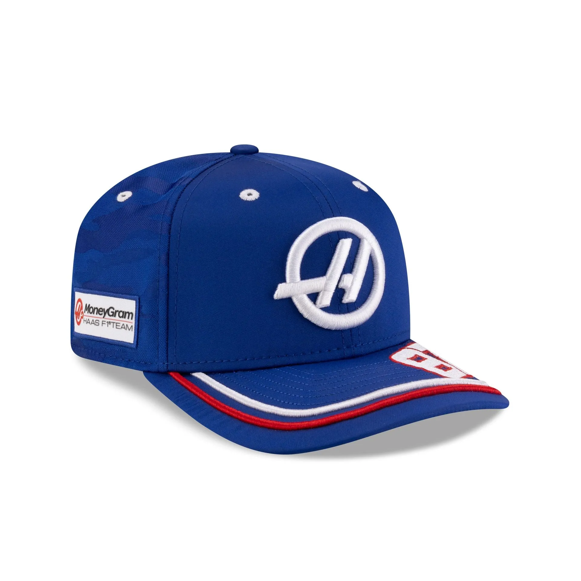 2025 Silverstone Race Special MoneyGram Haas F1 Team Oliver Bearman 9SEVENTY Stretch-Snap Hat sold by New Era product image thumbnail 3