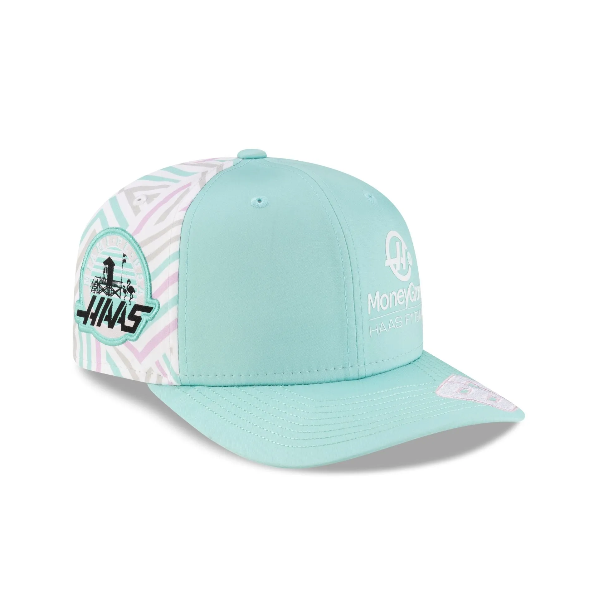 2025 Miami Race Special MoneyGram Haas F1 Team Oliver Bearman 9SEVENTY Stretch-Snap Hat sold by New Era product image thumbnail 3