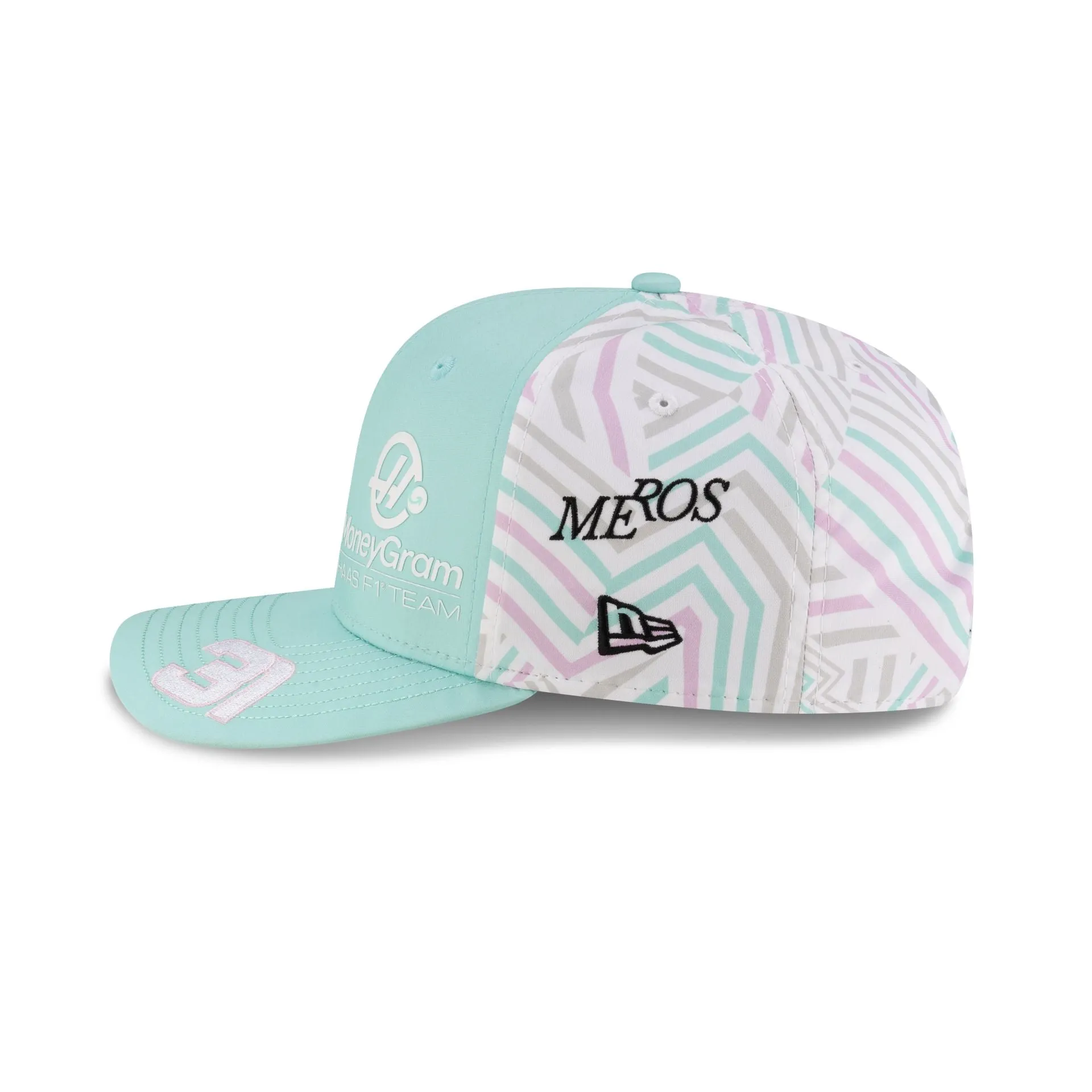 2025 Miami Race Special MoneyGram Haas F1 Team Esteban Ocon 9SEVENTY Stretch-Snap Hat sold by New Era product image thumbnail 4