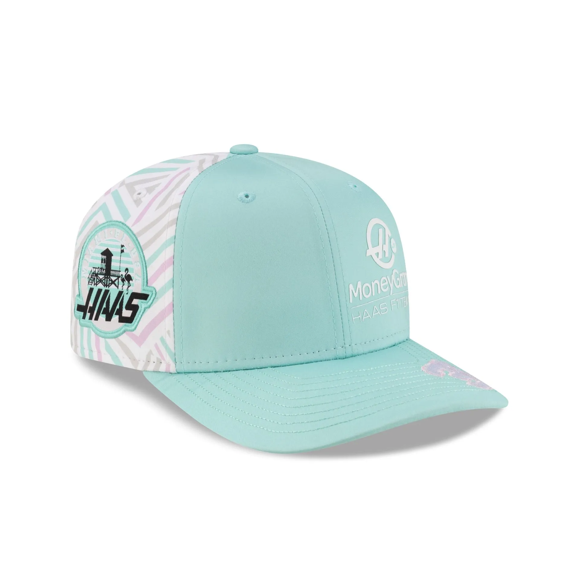 2025 Miami Race Special MoneyGram Haas F1 Team Esteban Ocon 9SEVENTY Stretch-Snap Hat sold by New Era product image thumbnail 3