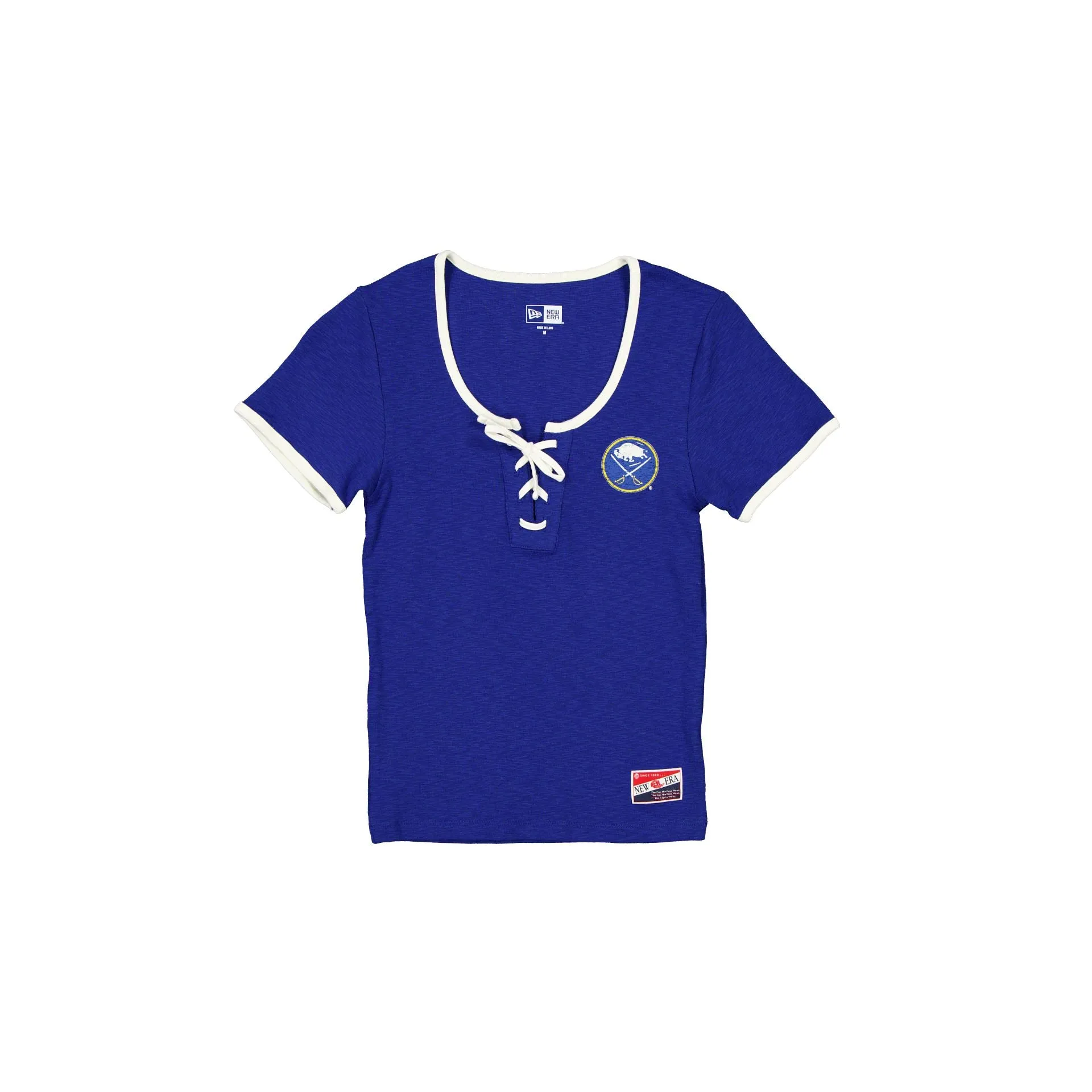 Buffalo Sabres Throwback Tie Women's T-Shirt sold by New Era