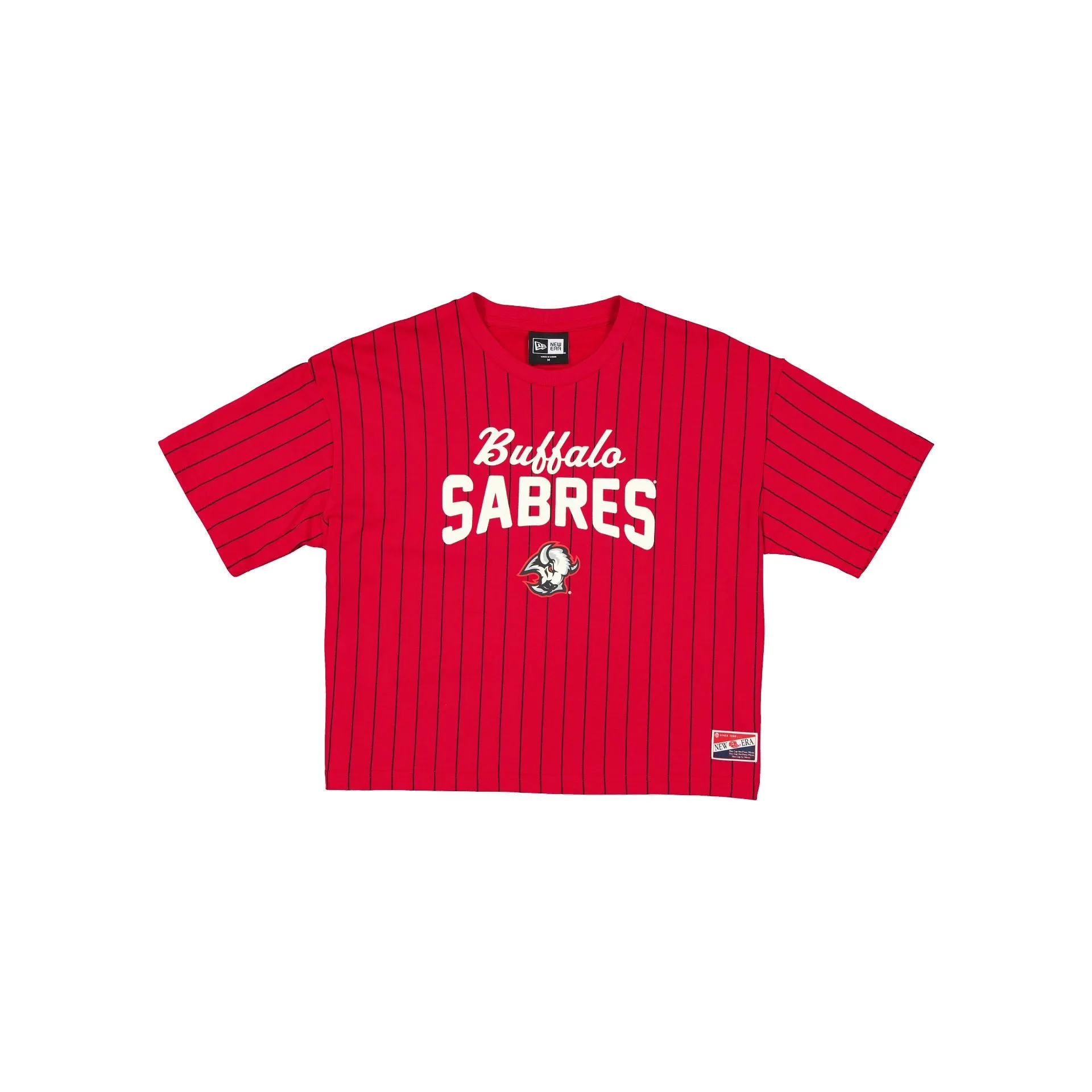 Buffalo Sabres Alternate Throwback Pinstripe Women's T-Shirt sold by New Era