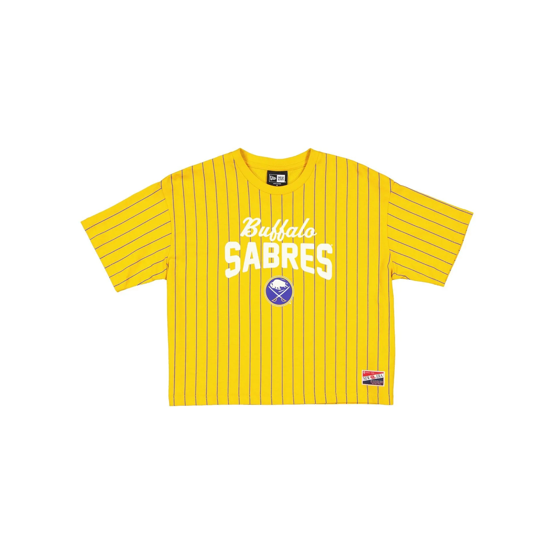 Buffalo Sabres Throwback Pinstripe Women's T-Shirt sold by New Era