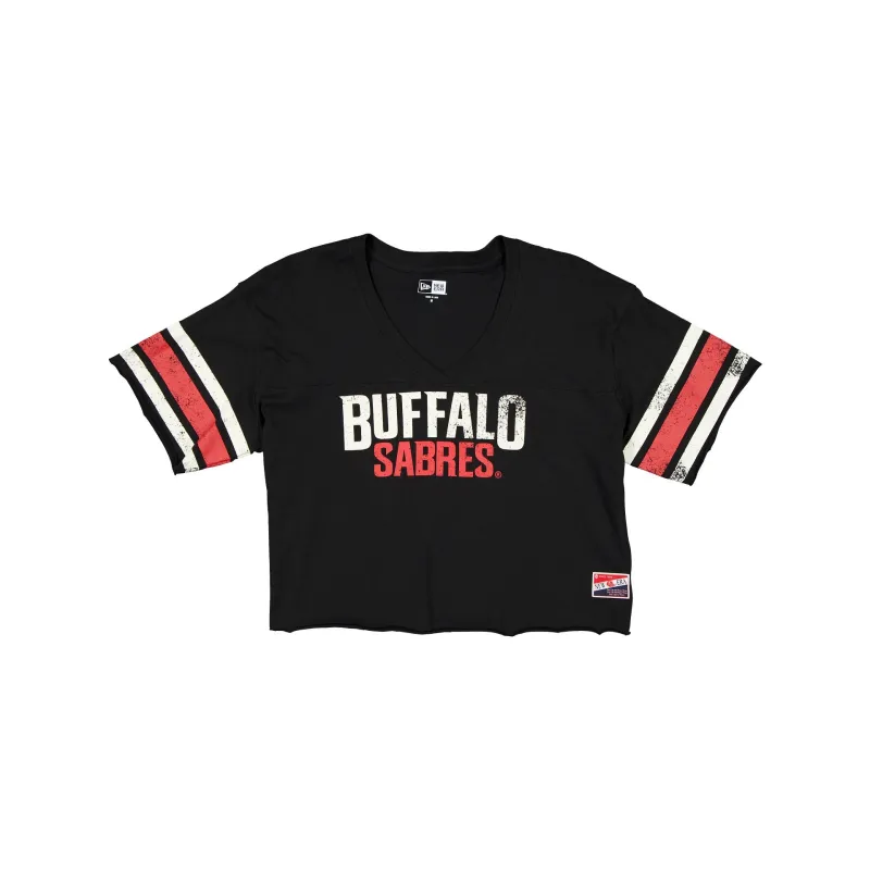 Buffalo Sabres Alternate Throwback Cropped Women's T-Shirt sold by New Era