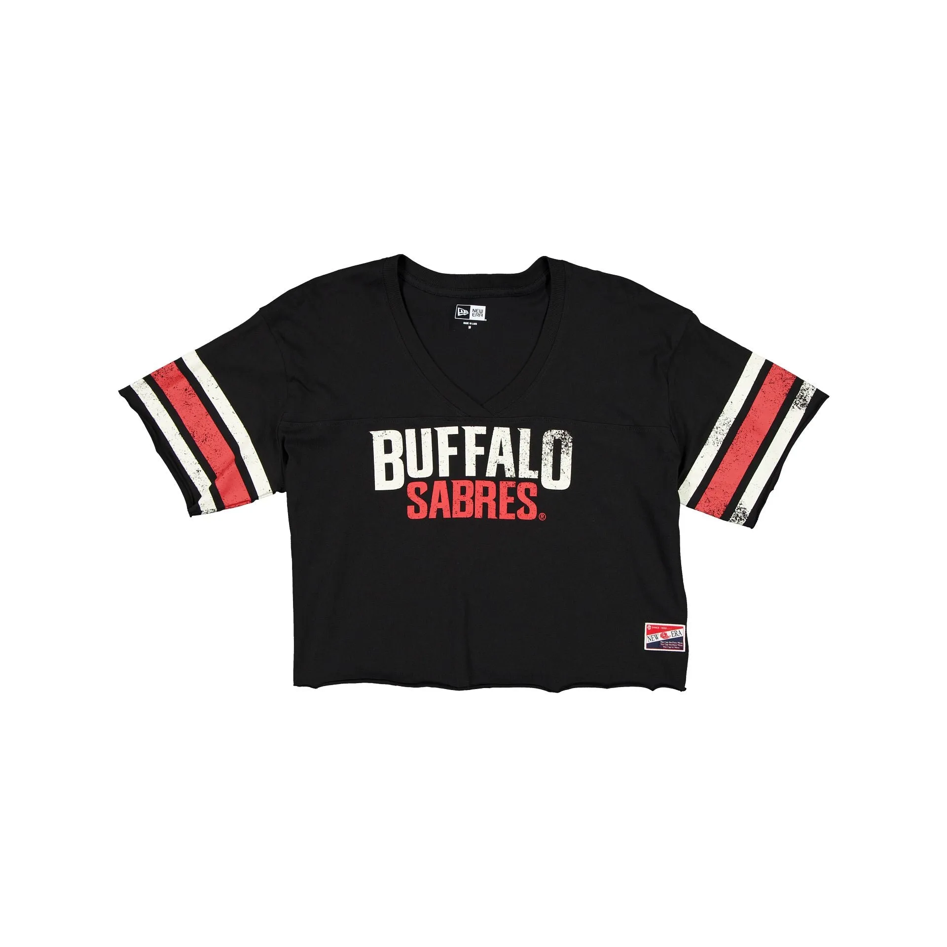 Buffalo Sabres Alternate Throwback Cropped Women's T-Shirt sold by New Era
