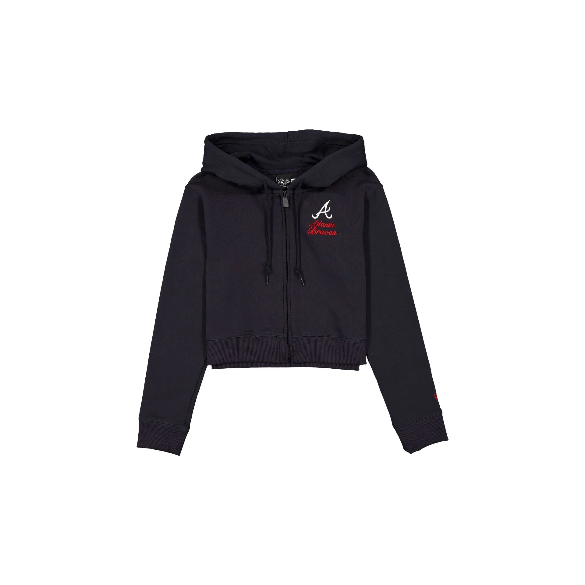 Atlanta Braves Game Day Cropped Women's Zipper Hoodie sold by New Era