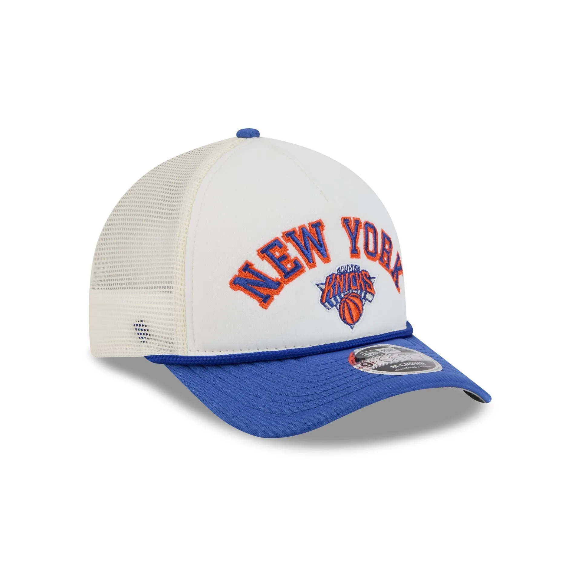 New York Knicks Chrome Arch 9FORTY M-Crown A-Frame Trucker Hat sold by New Era product image thumbnail 3