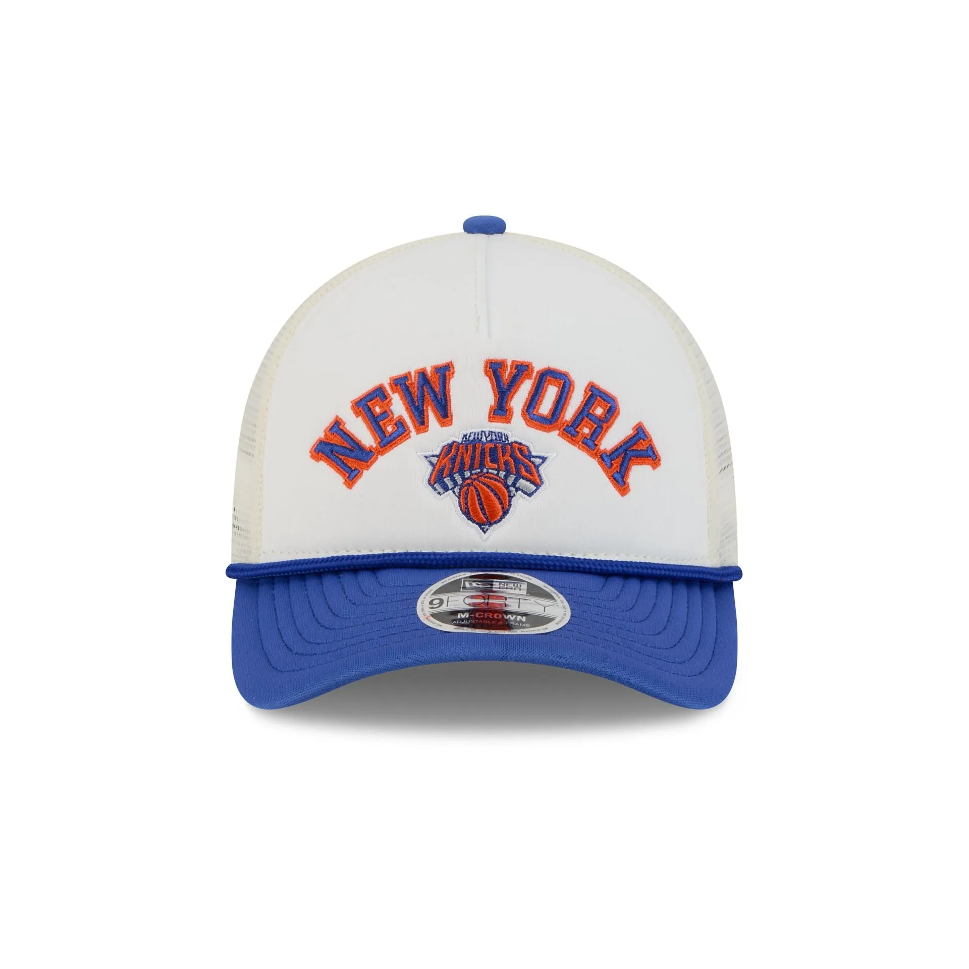New York Knicks Chrome Arch 9FORTY M-Crown A-Frame Trucker Hat sold by New Era product image thumbnail 2