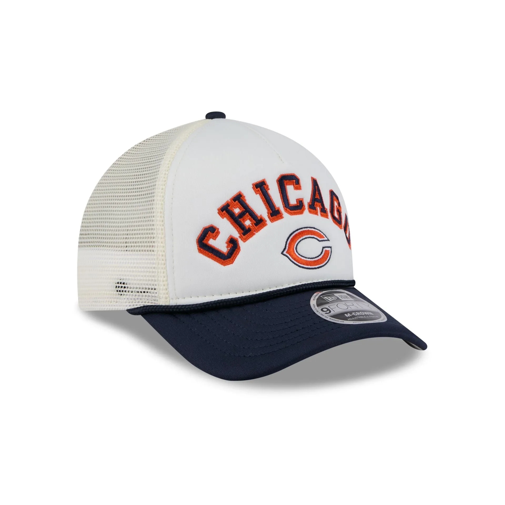 Chicago Bears Chrome Arch 9FORTY M-Crown A-Frame Trucker Hat sold by New Era product image thumbnail 3