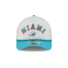 Miami Dolphins Chrome Arch 9FORTY M-Crown A-Frame Trucker Hat sold by New Era