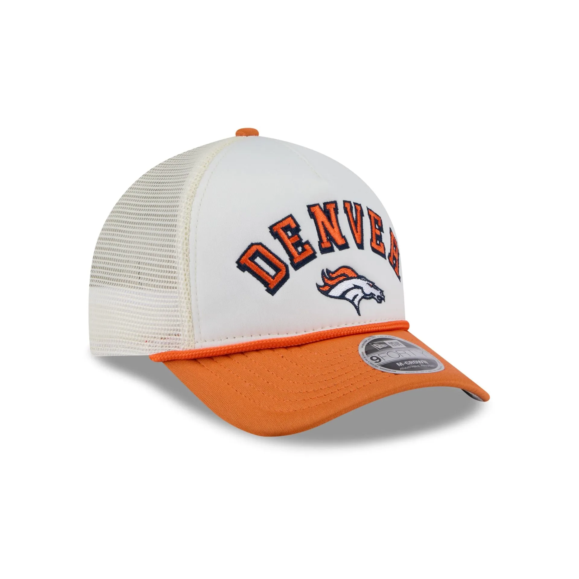 Denver Broncos Chrome Arch 9FORTY M-Crown A-Frame Trucker Hat sold by New Era product image thumbnail 3