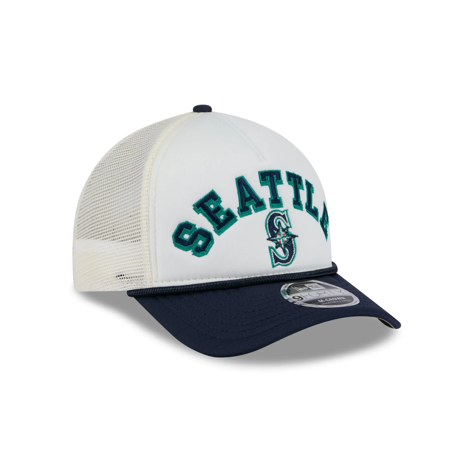 Seattle Mariners Chrome Arch 9FORTY M-Crown A-Frame Trucker Hat sold by New Era product image thumbnail 3