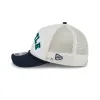 Seattle Mariners Chrome Arch 9FORTY M-Crown A-Frame Trucker Hat sold by New Era