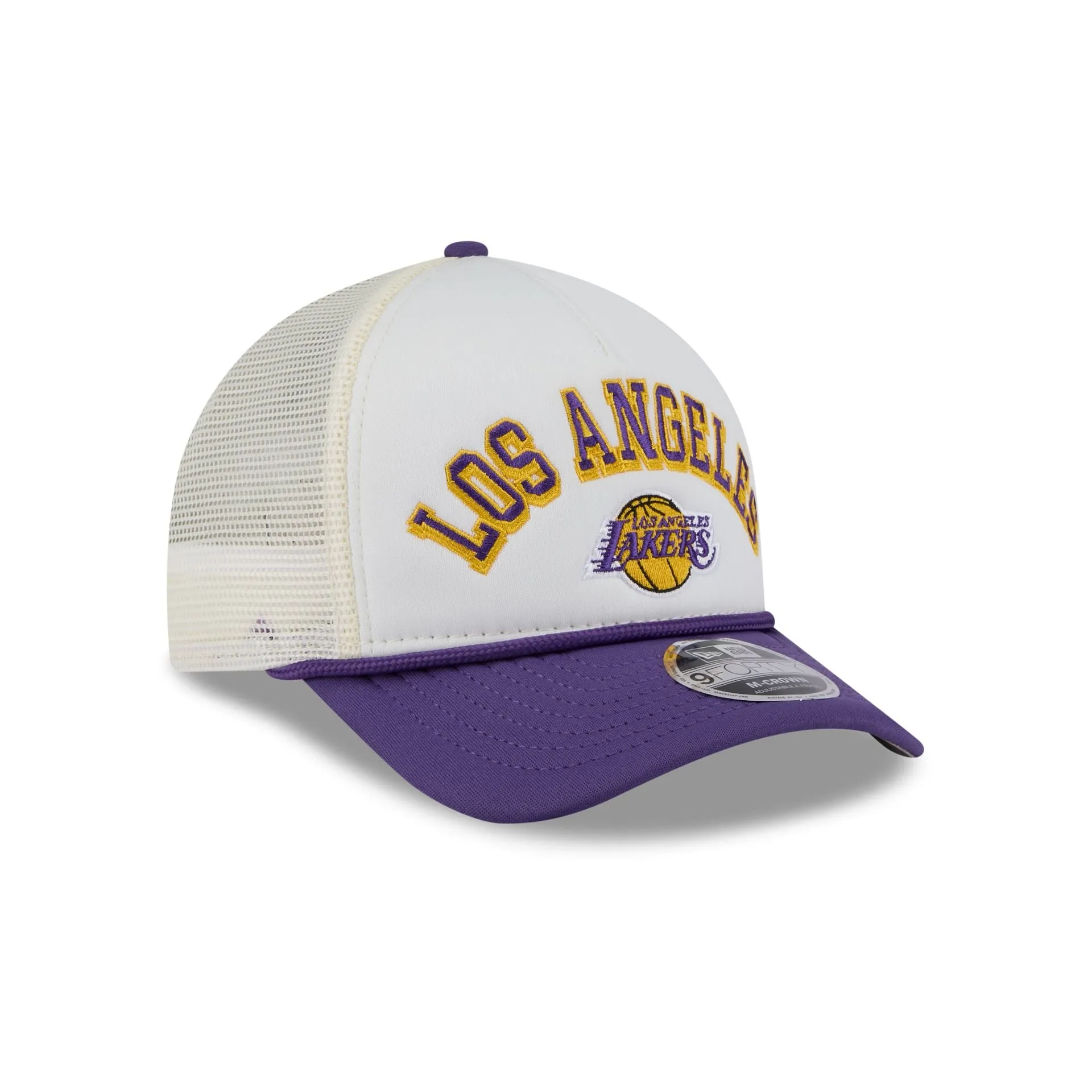 Los Angeles Lakers Chrome Arch 9FORTY M-Crown A-Frame Trucker Hat sold by New Era product image thumbnail 3