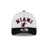 Miami Heat Chrome Arch 9FORTY M-Crown A-Frame Trucker Hat sold by New Era