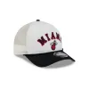 Miami Heat Chrome Arch 9FORTY M-Crown A-Frame Trucker Hat sold by New Era