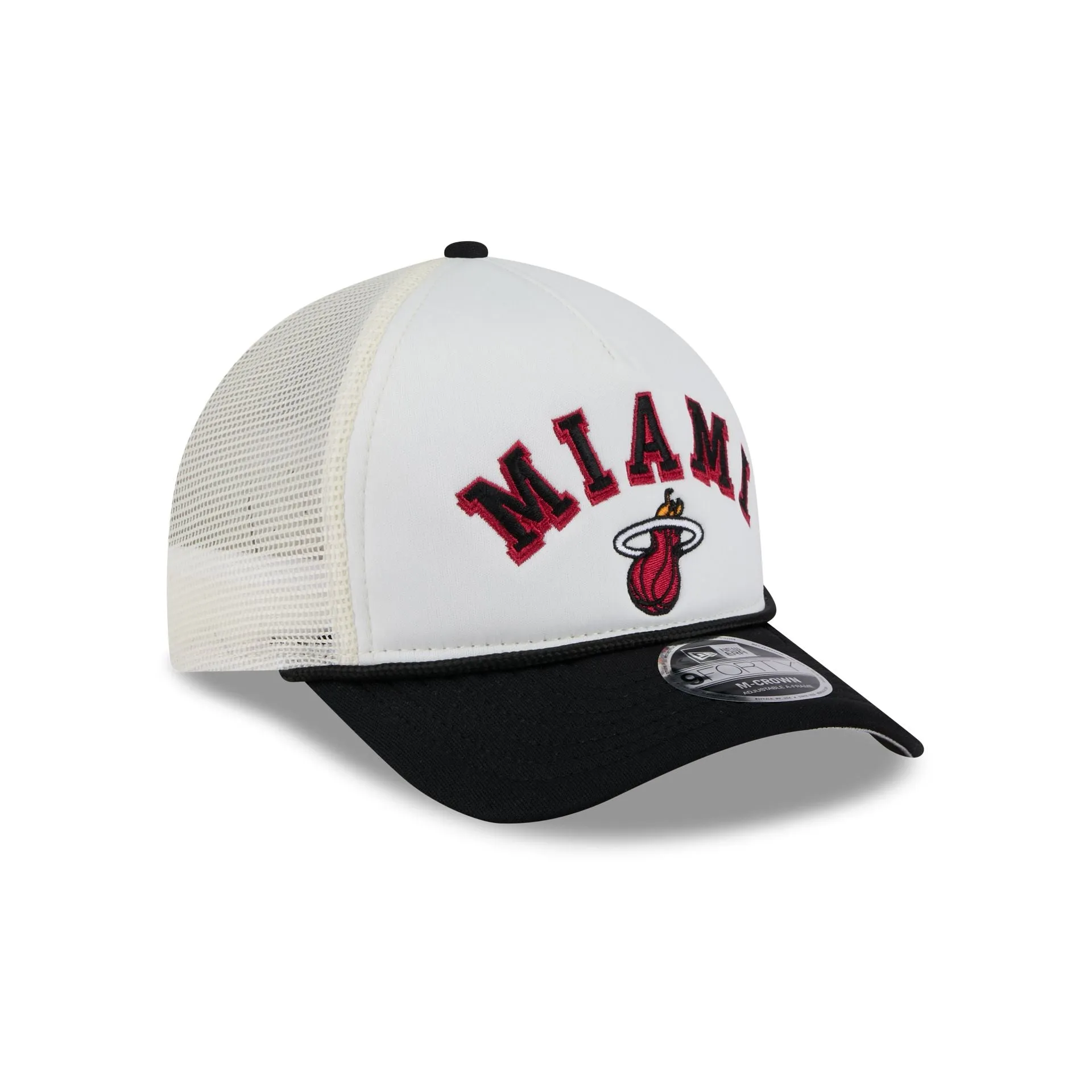 Miami Heat Chrome Arch 9FORTY M-Crown A-Frame Trucker Hat sold by New Era product image thumbnail 3