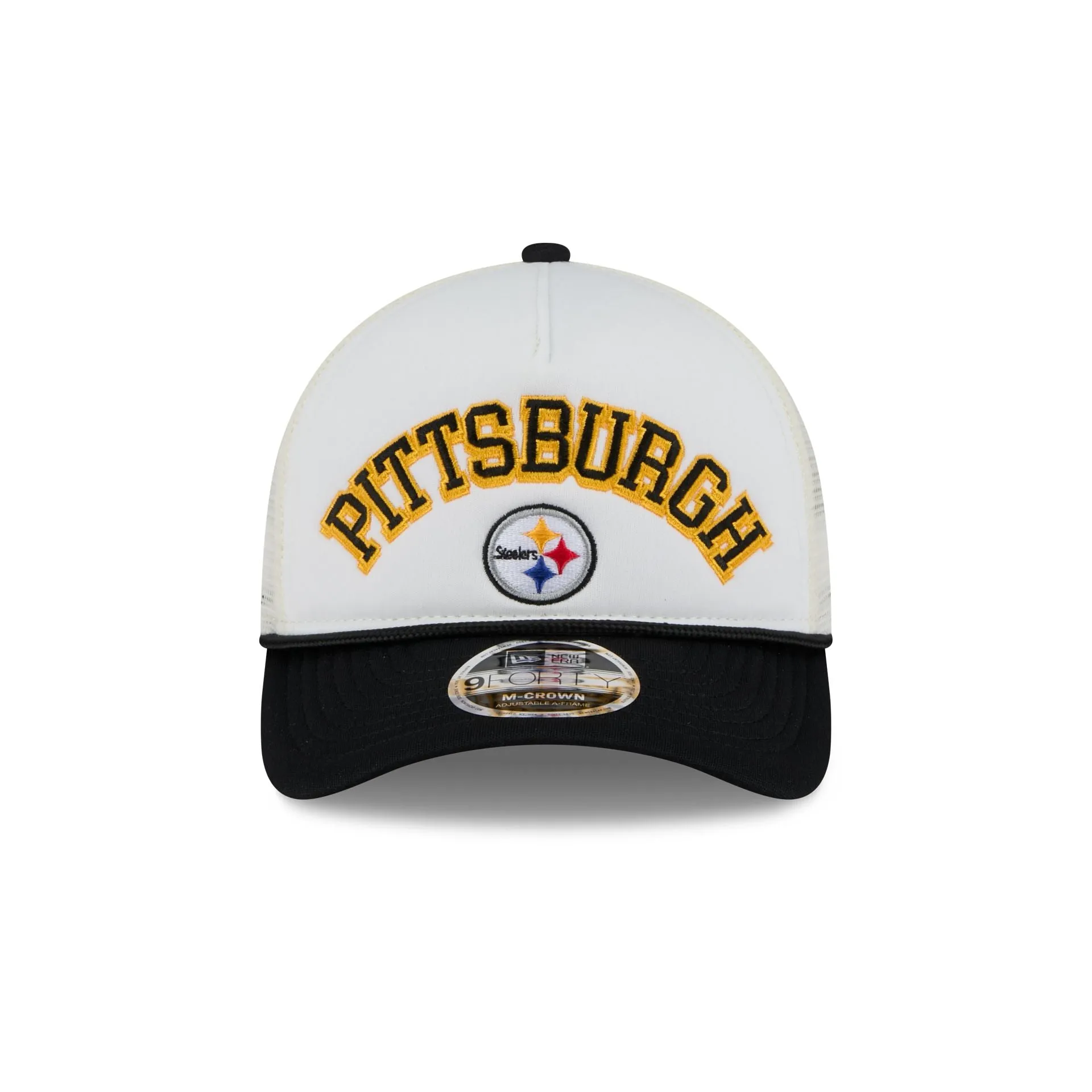Pittsburgh Steelers Chrome Arch 9FORTY M-Crown A-Frame Trucker Hat sold by New Era product image thumbnail 2