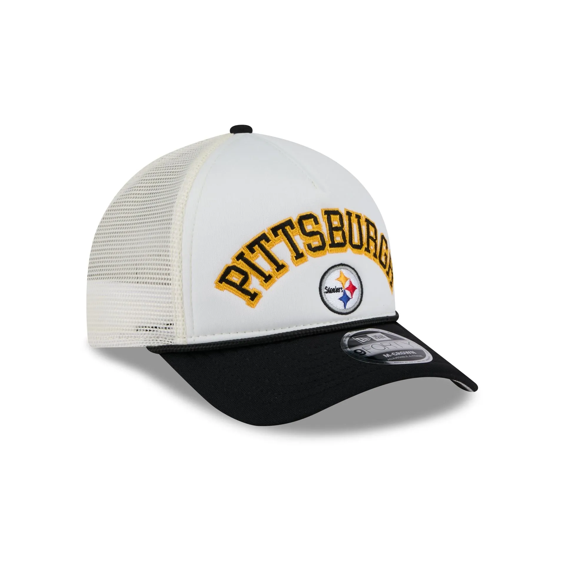 Pittsburgh Steelers Chrome Arch 9FORTY M-Crown A-Frame Trucker Hat sold by New Era product image thumbnail 3