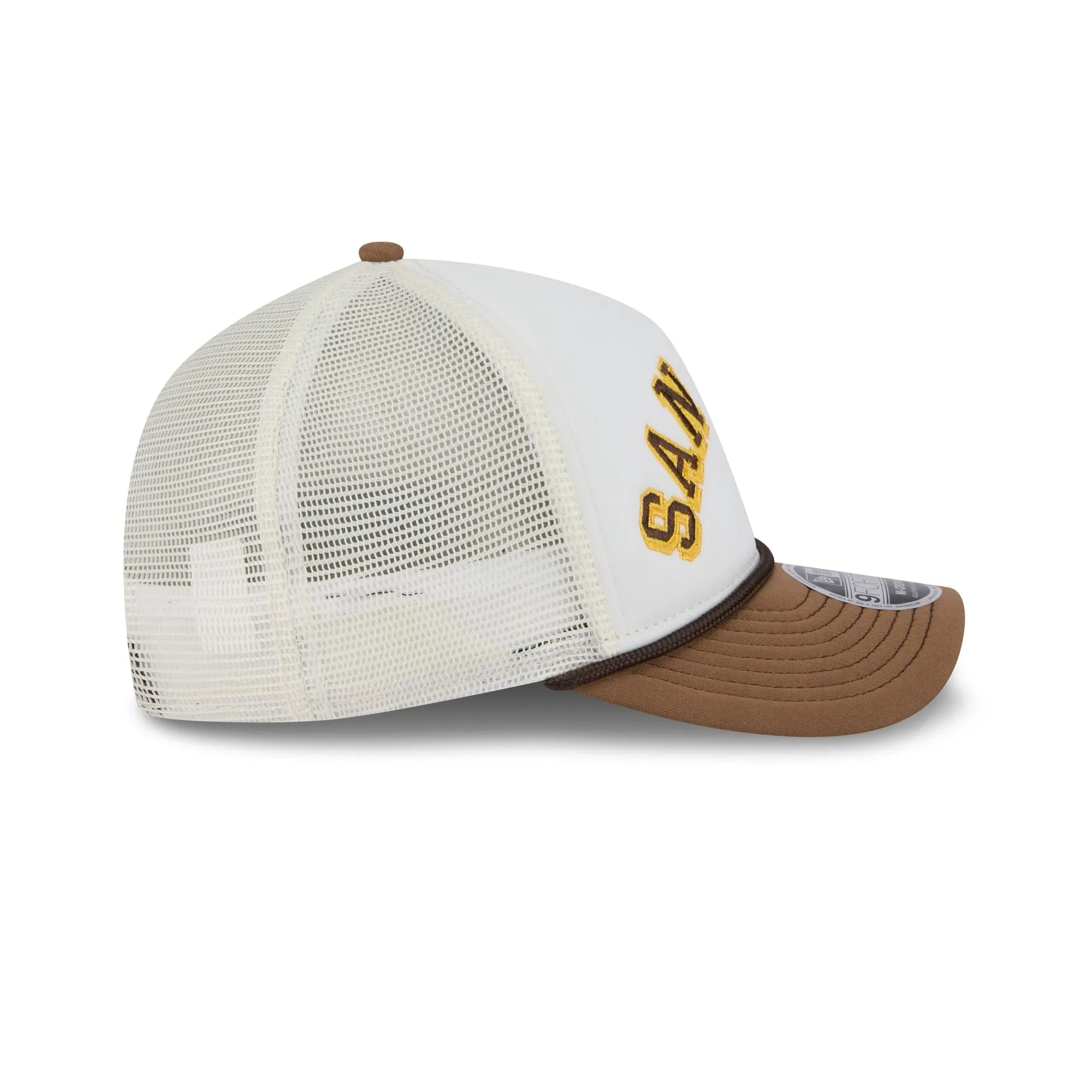San Diego Padres Chrome Arch 9FORTY M-Crown A-Frame Trucker Hat sold by New Era product image thumbnail 5