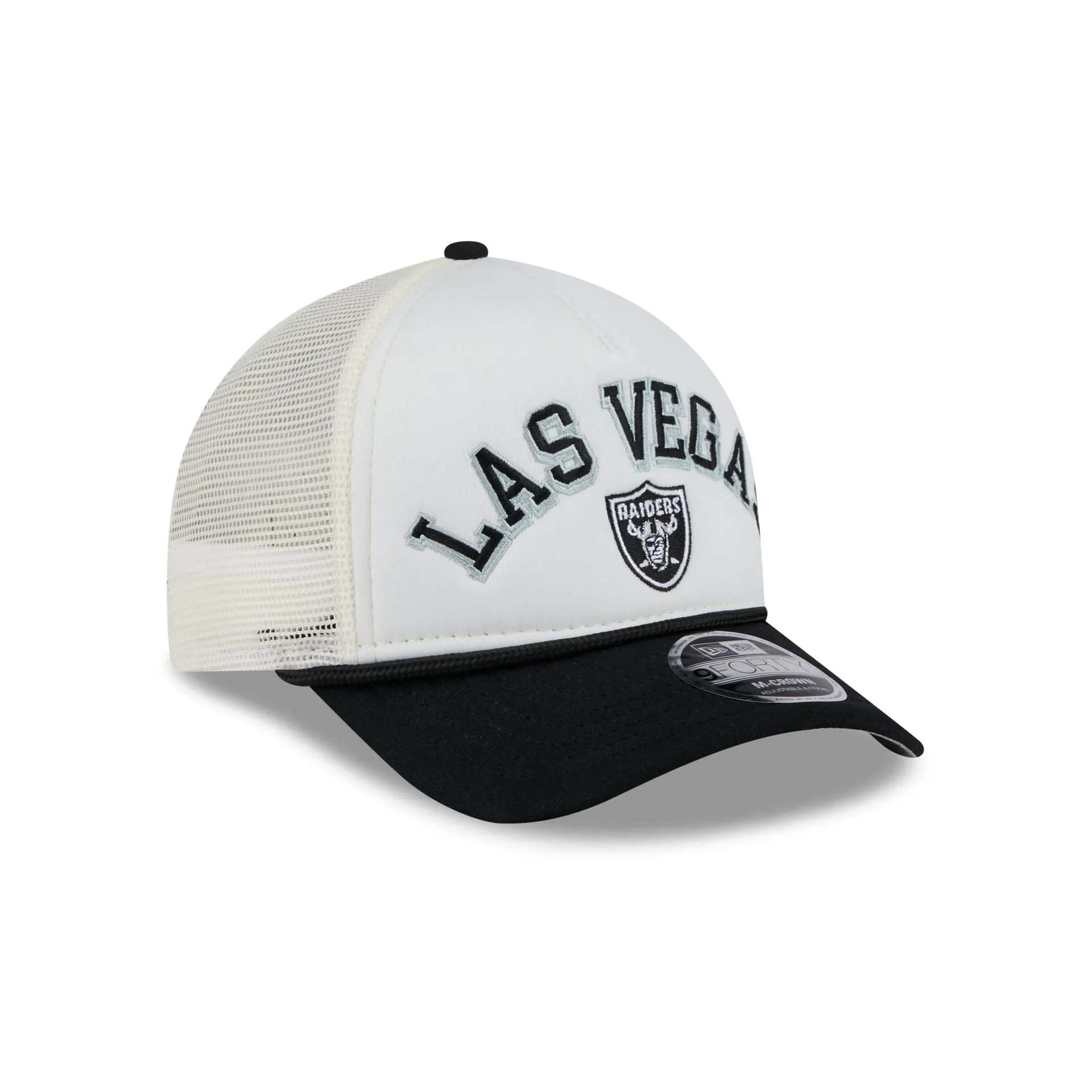 Las Vegas Raiders Chrome Arch 9FORTY M-Crown A-Frame Trucker Hat sold by New Era product image thumbnail 3