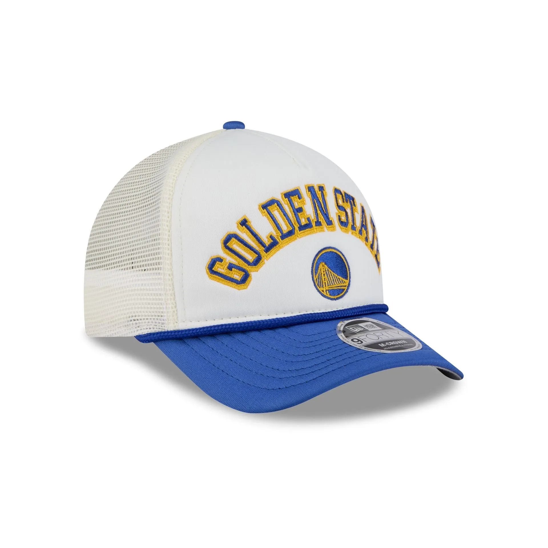 Golden State Warriors Chrome Arch 9FORTY M-Crown A-Frame Trucker Hat sold by New Era product image thumbnail 3