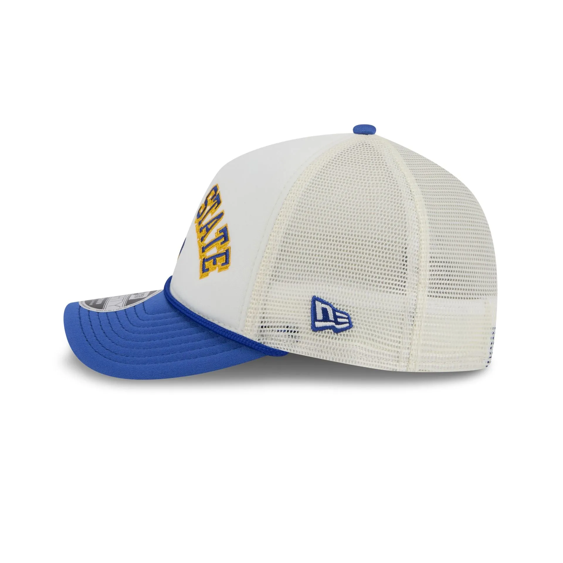 Golden State Warriors Chrome Arch 9FORTY M-Crown A-Frame Trucker Hat sold by New Era product image thumbnail 4
