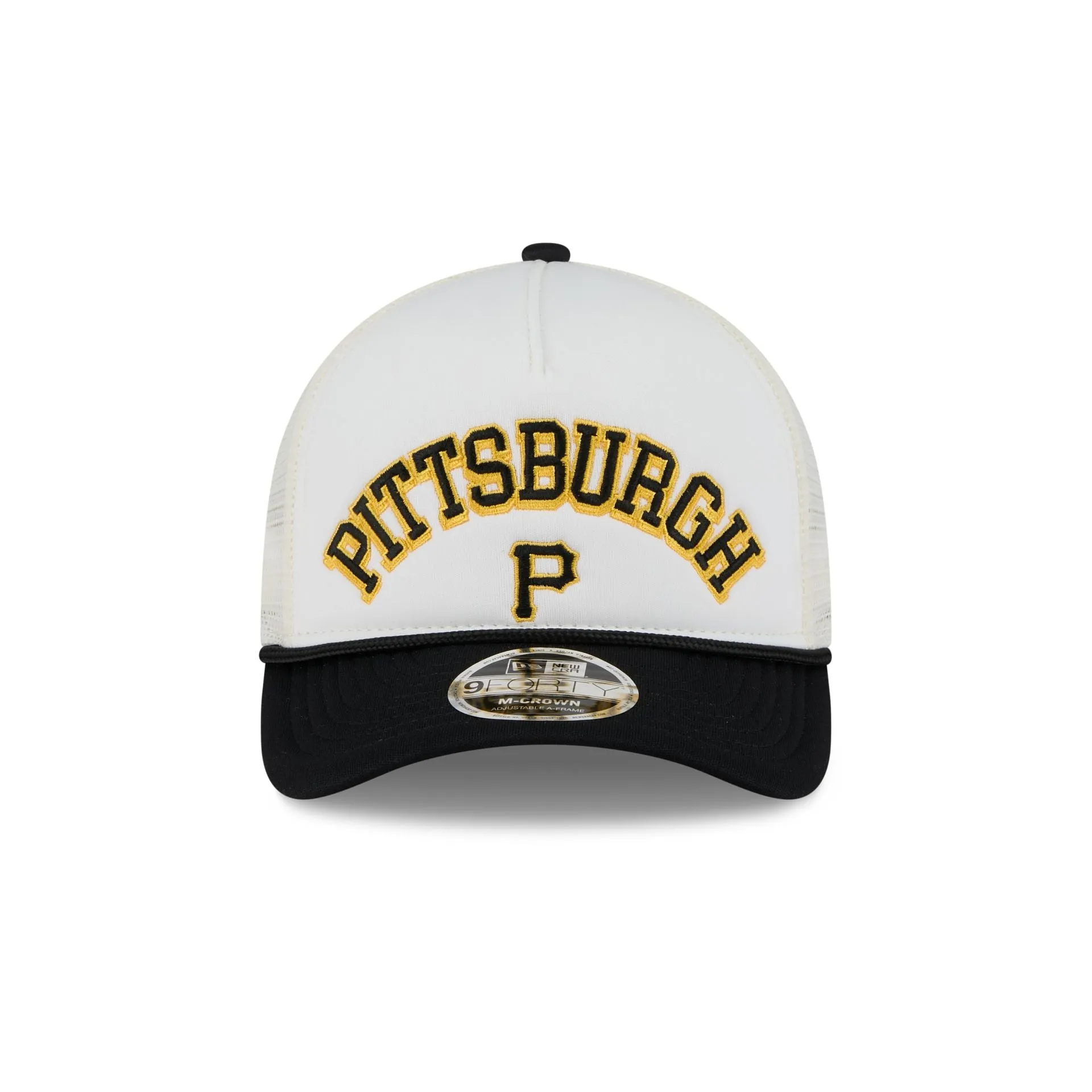 Pittsburgh Pirates Chrome Arch 9FORTY M-Crown A-Frame Trucker Hat sold by New Era product image thumbnail 2