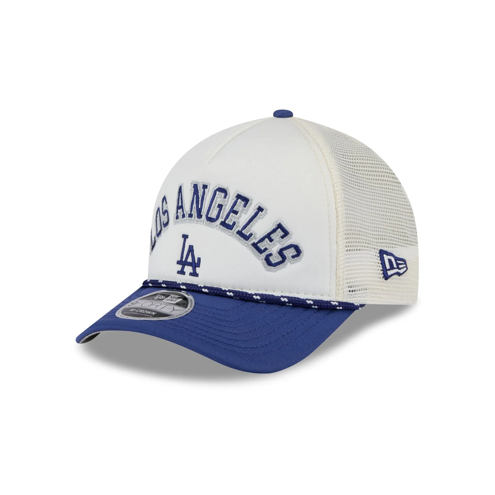 Los Angeles Dodgers Chrome Arch 9FORTY M-Crown A-Frame Trucker Hat sold by New Era
