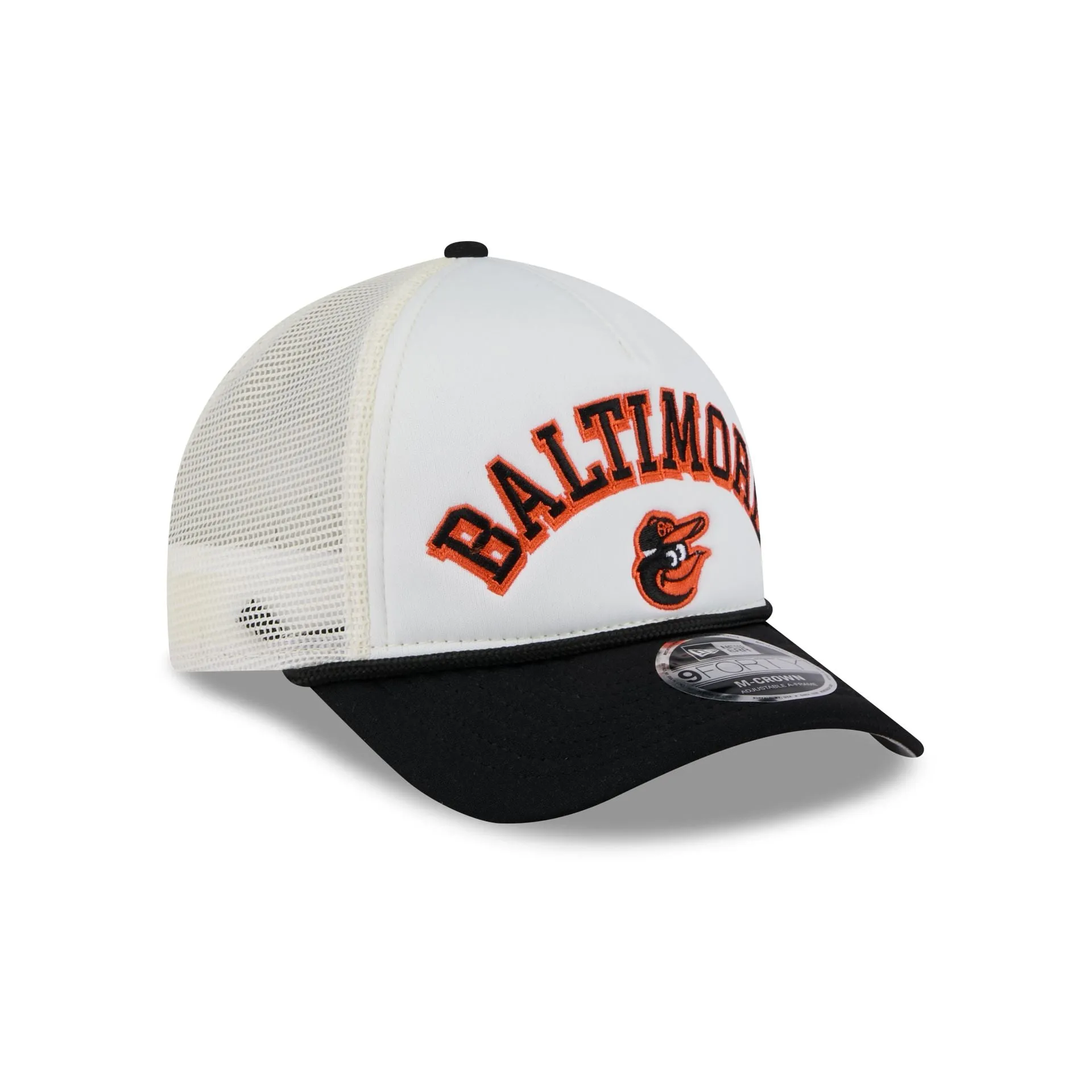 Baltimore Orioles Chrome Arch 9FORTY M-Crown A-Frame Trucker Hat sold by New Era product image thumbnail 3