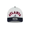 Atlanta Braves Chrome Arch 9FORTY M-Crown A-Frame Trucker Hat sold by New Era