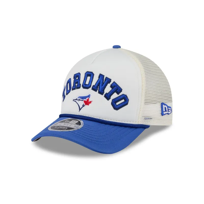 Toronto Blue Jays Chrome Arch 9FORTY M-Crown A-Frame Trucker Hat sold by New Era