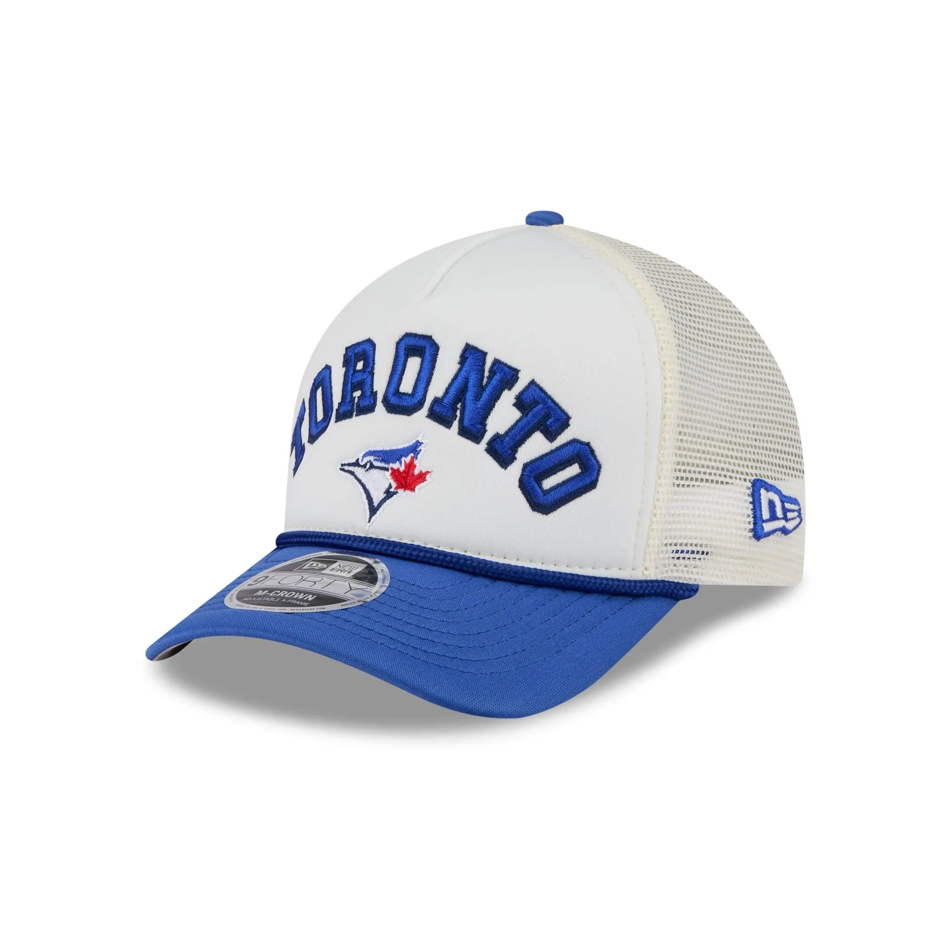 Toronto Blue Jays Chrome Arch 9FORTY M-Crown A-Frame Trucker Hat sold by New Era