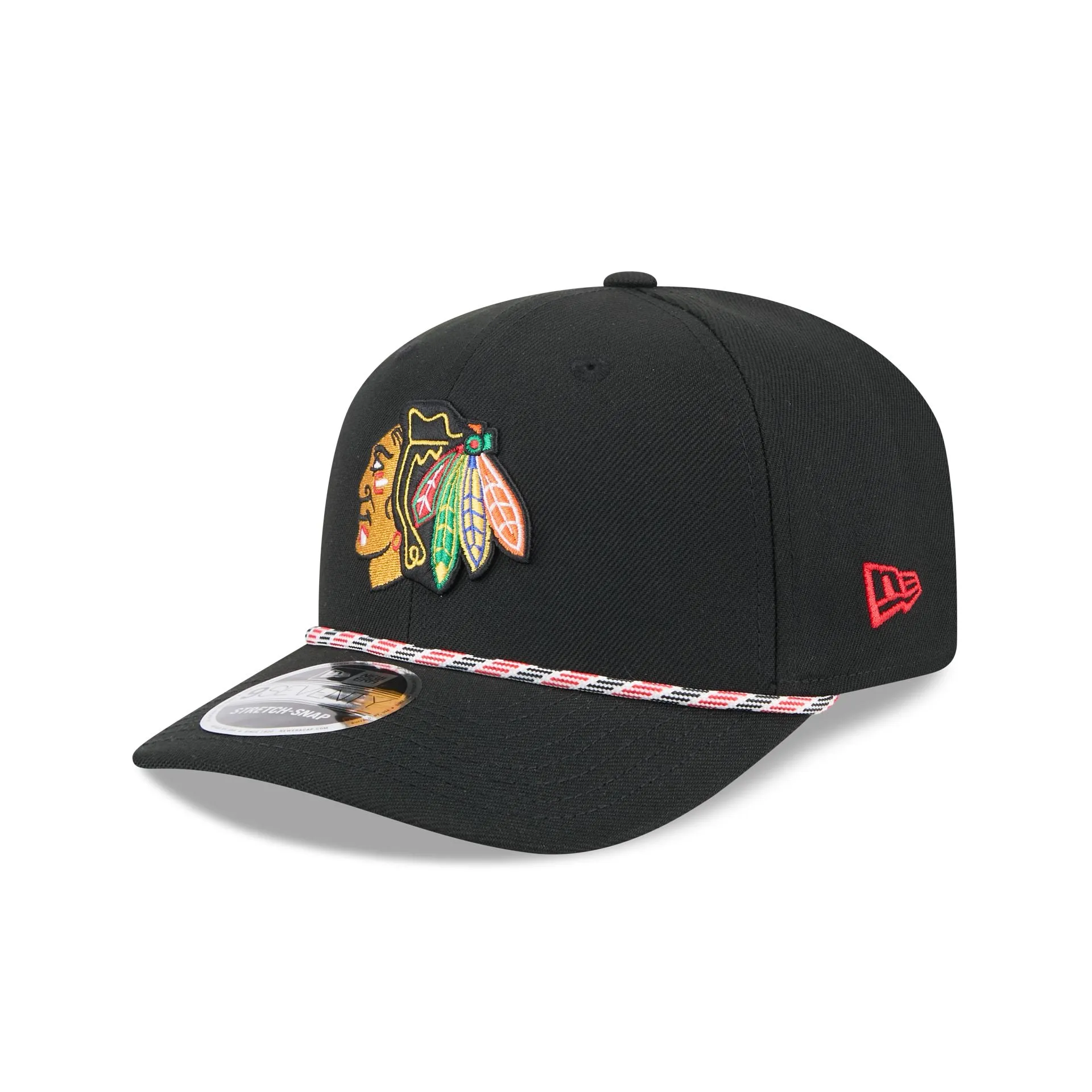Chicago Blackhawks Multi Rope 9SEVENTY Stretch-Snap Hat sold by New Era
