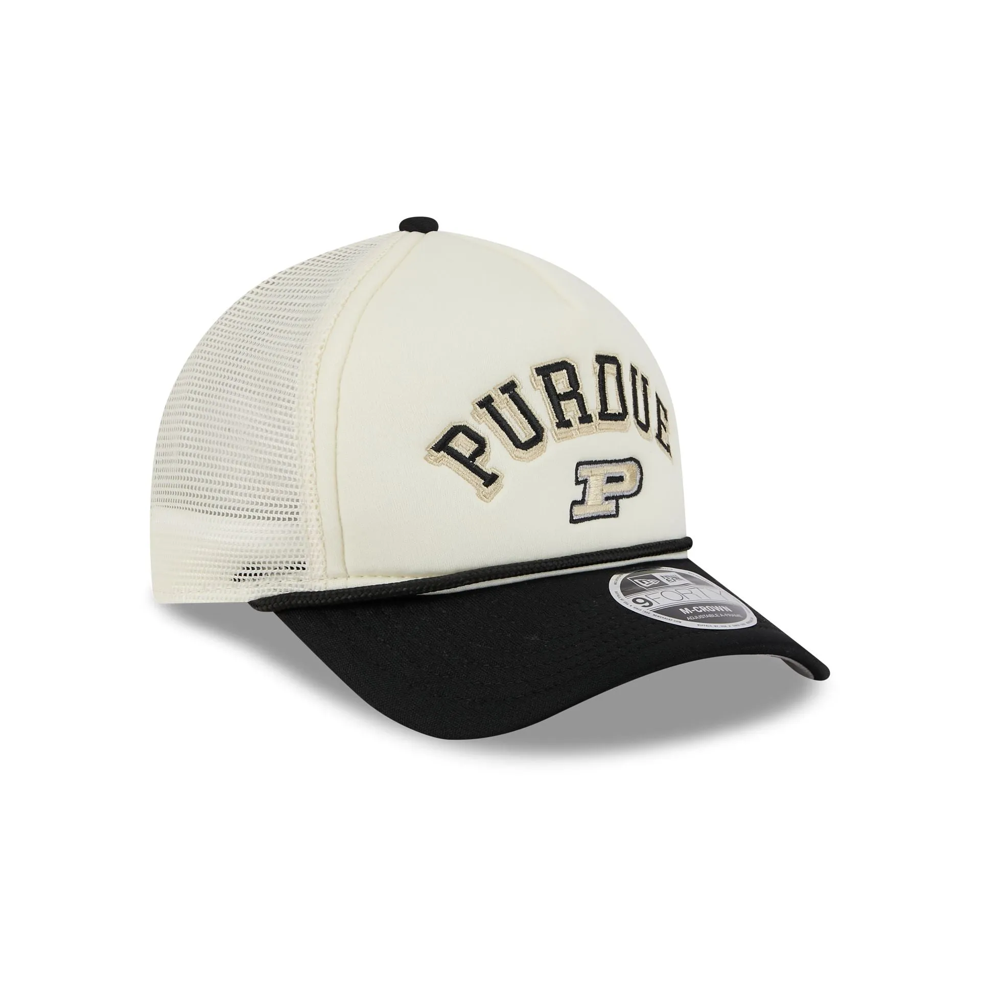 Purdue Boilermakers Chrome Arch 9FORTY M-Crown A-Frame Trucker Hat sold by New Era product image thumbnail 3