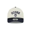 Connecticut Huskies Chrome Arch 9FORTY M-Crown A-Frame Trucker Hat sold by New Era