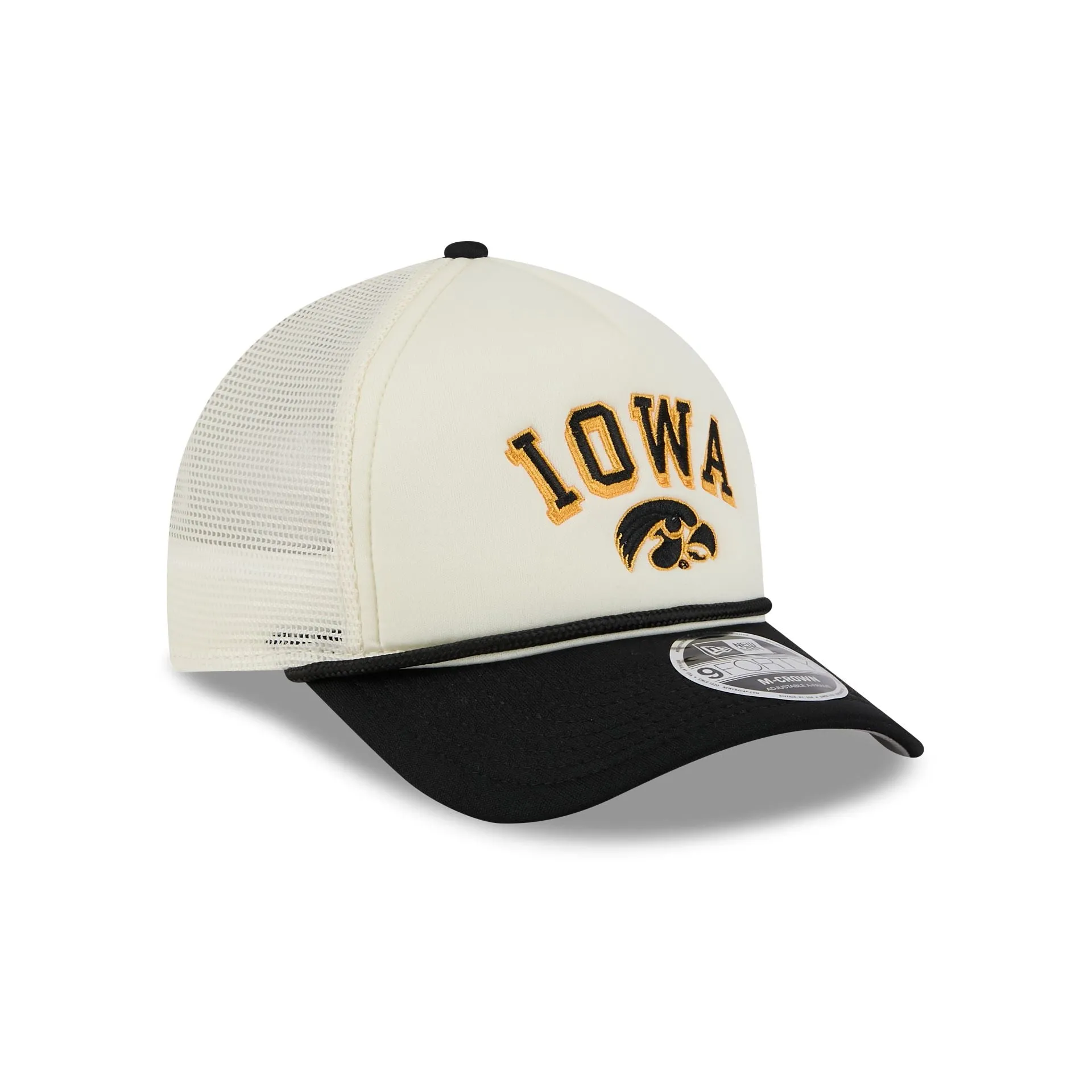 Iowa Hawkeyes Chrome Arch 9FORTY M-Crown A-Frame Trucker Hat sold by New Era product image thumbnail 3